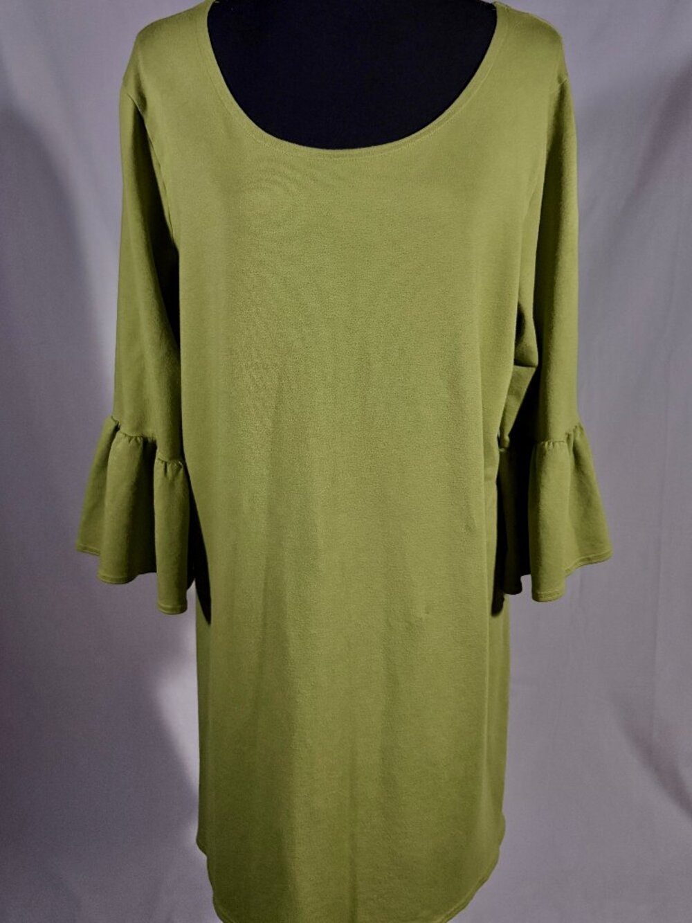 Bryn Walker Tunic Top Women’s M Olive Green Bamboo Oversized High Low EUC